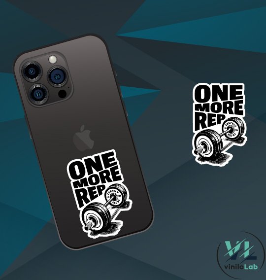 1One more rep Sticker One more rep - Vinilo