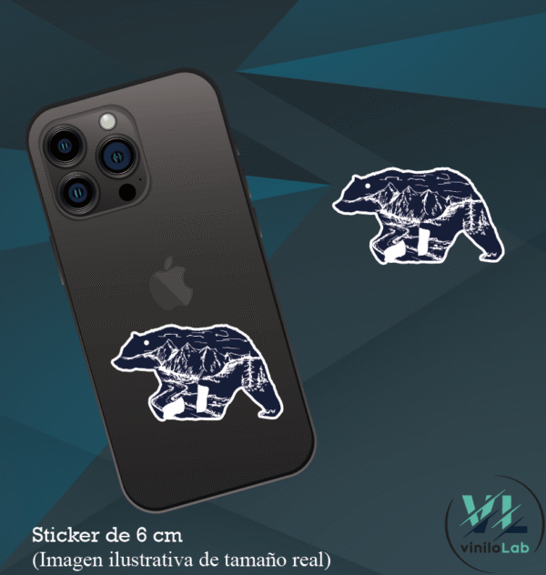 11v111111@1.5x-8 Silueta oso montaña