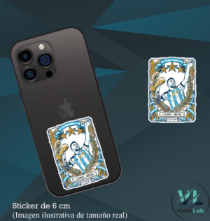Sticker Carta Messi Campeón - Vinilo