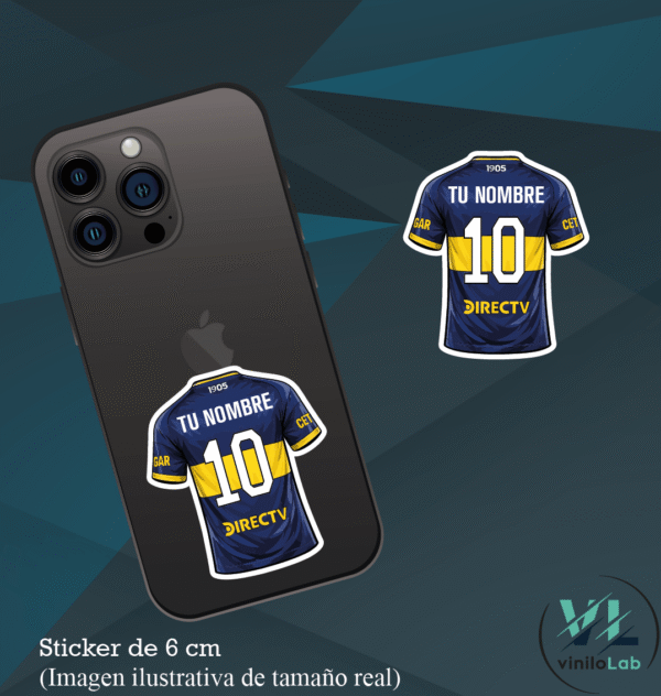 Camiseta Boca Titular Personalizada